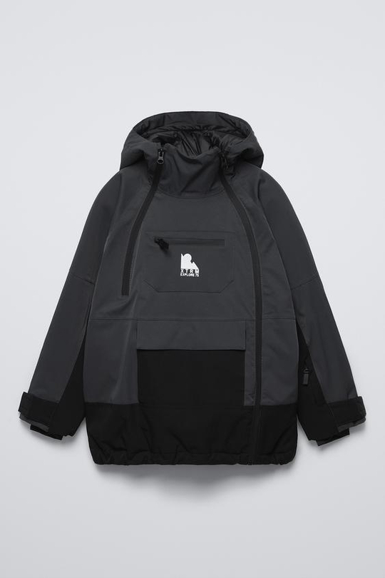 ZARA ВОДООТТАЛКИВАЮЩАЯ И ВЕТРОЗАЩИТНАЯ КУРТКА RECCO® SYSTEM — SKI, ЧЕРНЫЙ