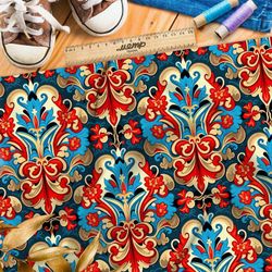 Ткань шелк Армани японский народный орнамент