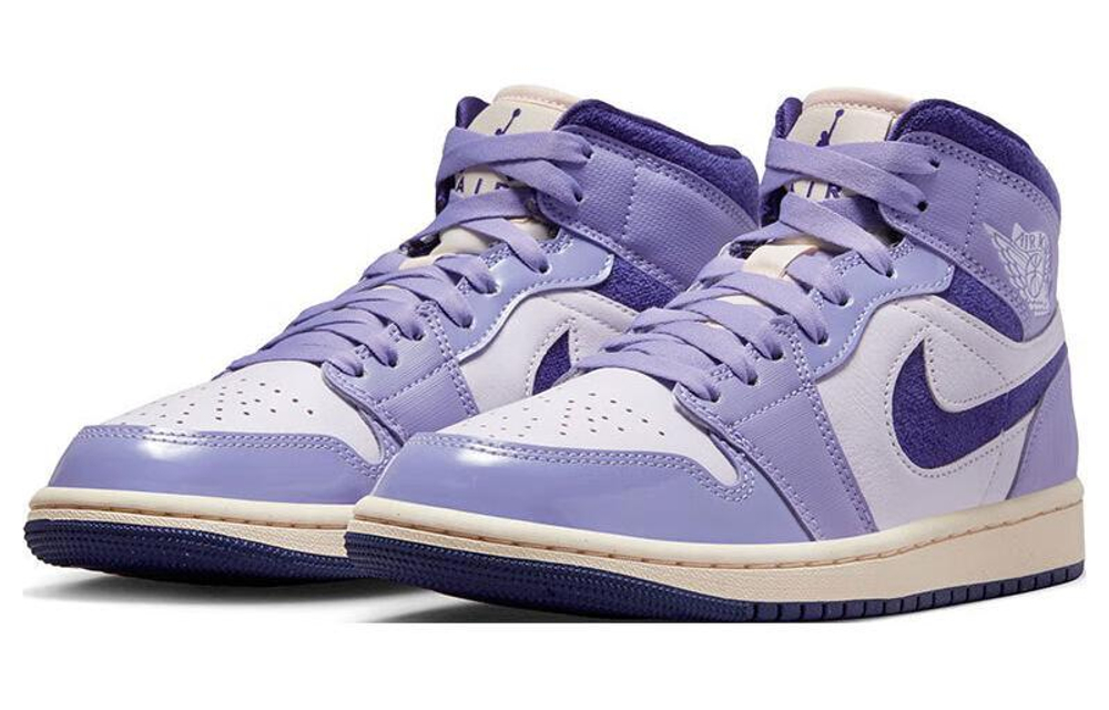 Jordan Air Jordan 1 Mid Purple Chenille Hyper Sneakers