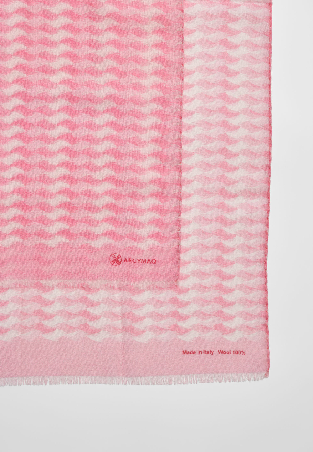 Шерстяной палантин ARGYMAQ PINK 68х180