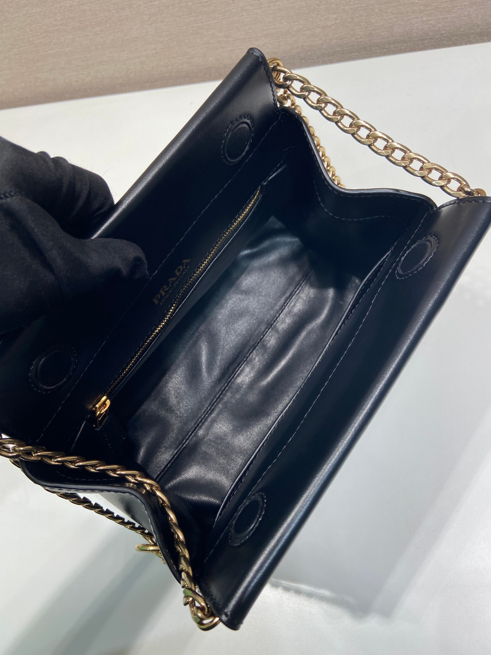 Prada Enchaine Mini Leather Bag 22 cm
