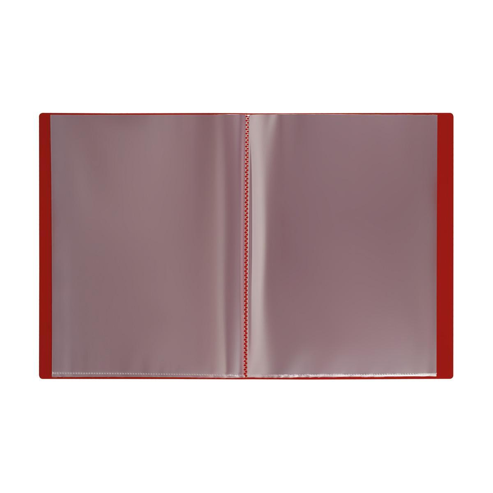 Папка с 20 вкладышами 14мм, 400мкм, красная (Стамм)