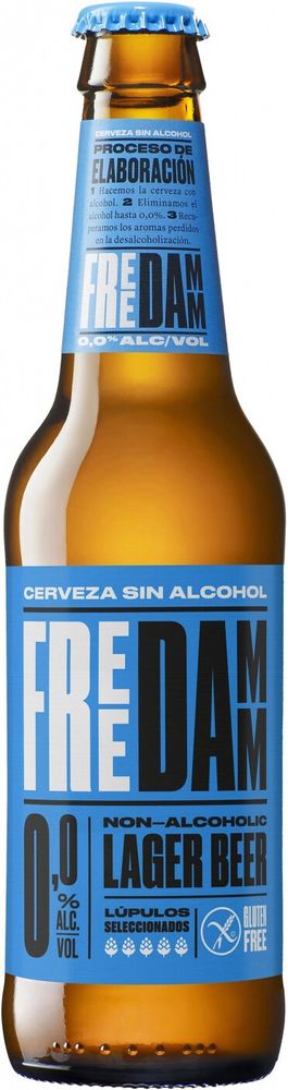 Пиво Фри Дамм Безалкогольное Без Глютена/ Free Damm Gluten Free 0.33 - стекло