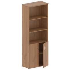 Шкаф для документов Континент полузакрытый ЛФ218 орех 800x406x2000