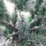 Елка «Зимняя метель» 210 см, ПВХ+леска с белым напылением (970 веток)