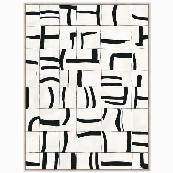 Постер Sense 90х120 см, бежевый, чёрный