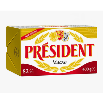 Масло President 82% 400 гр
