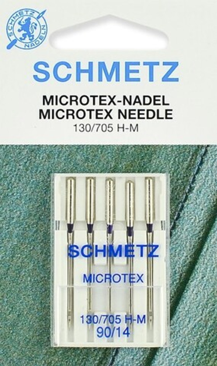 Иглы микротекс (особо острые) Schmetz 130/705H-M № 90, 5 шт.