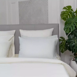 Постельное белье 1.5 спальное Mollen жемчужно-белое