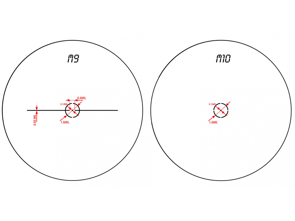 Прицел Konuspro EL-30 4-16x44, 10 сменных прицельных сеток