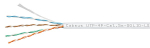 Кабель витая пара U/UTP 5e кат. 4 пары Cabeus UTP-4P-Cat.5e-SOLID-LSZH-WH