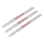 Полотна для электролобзика универсальные, 3 шт., 75 х 1,2мм, BIM, EU- хвостовик Matrix, 78150