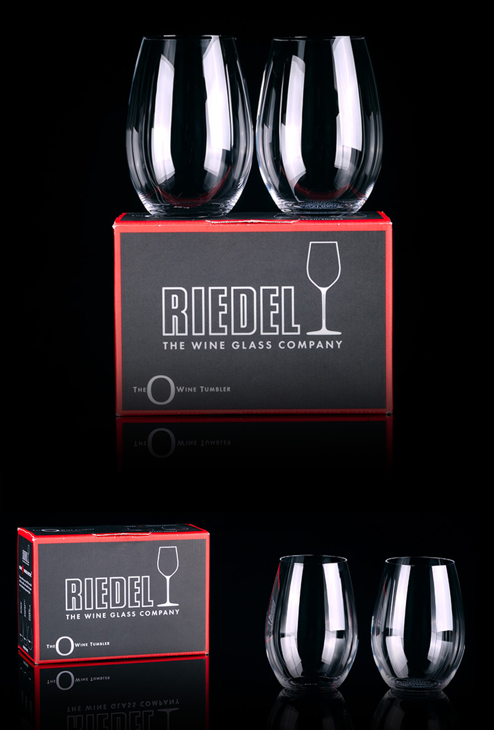 Набор бокалов для красного вина 2 шт 620 мл Riedel The O Wine Tumbler Syrah/Shiraz Австрия детали