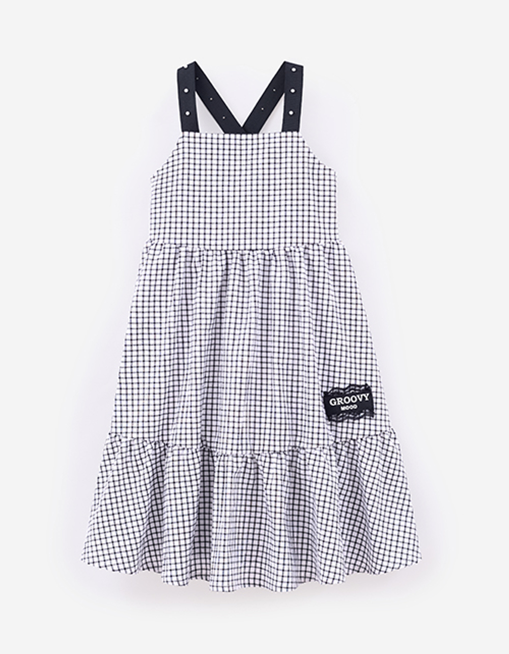 Платье-сарафан клетка