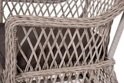 "Катания" обеденная группа плетеная на 6 персон, цвет бежевый