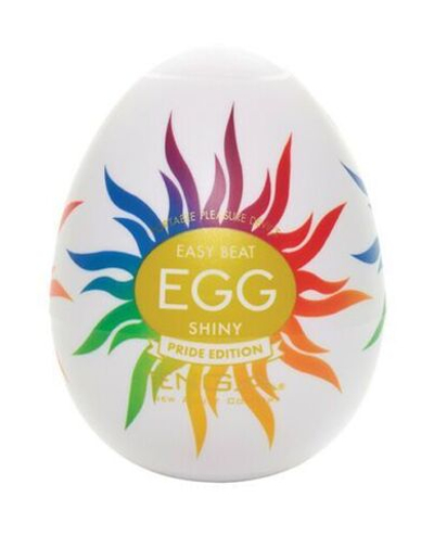Мастурбатор-яйцо SHINY Pride Edition (Цвет: молочный)