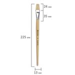 Кисть BRAUBERG, щетина, плоская, № 16, 200205