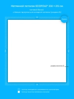 Матовый натяжной потолок 4.9 м2