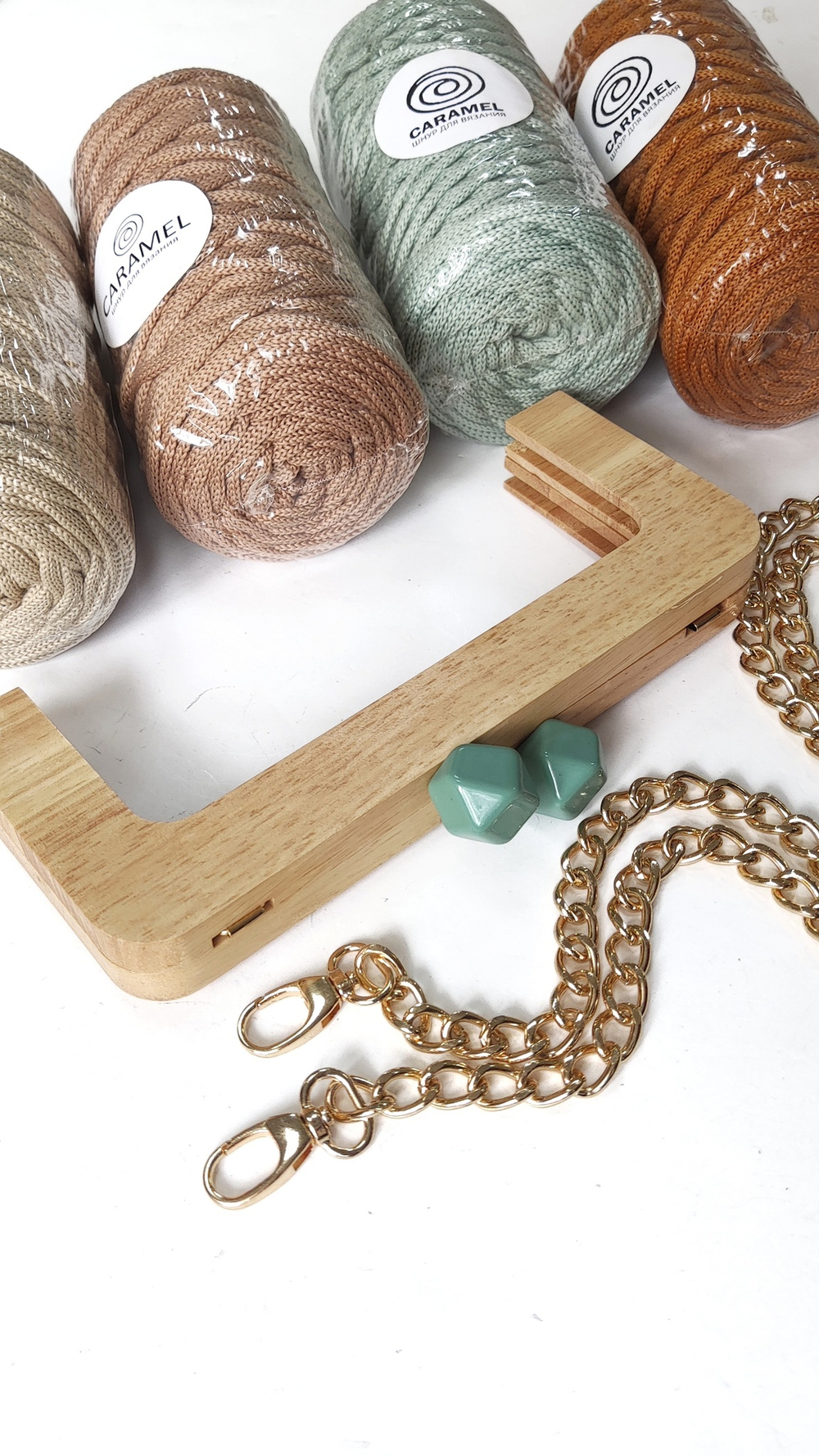 Фермуар деревянный Бежевый