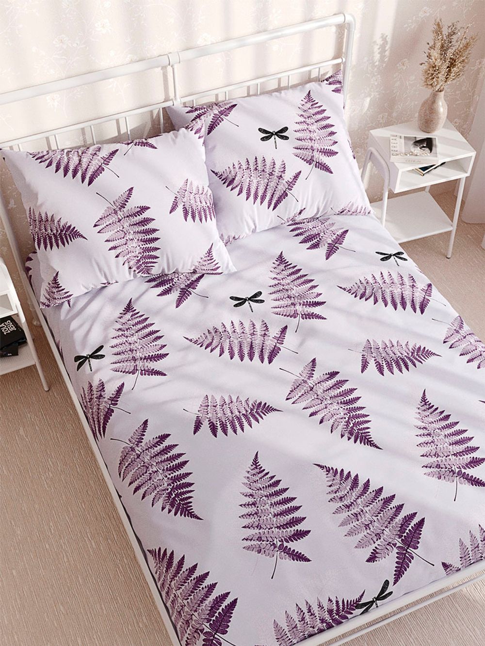 Наволочка комплект 2шт поплин Сказка "Катби" 40x60 см на молнии