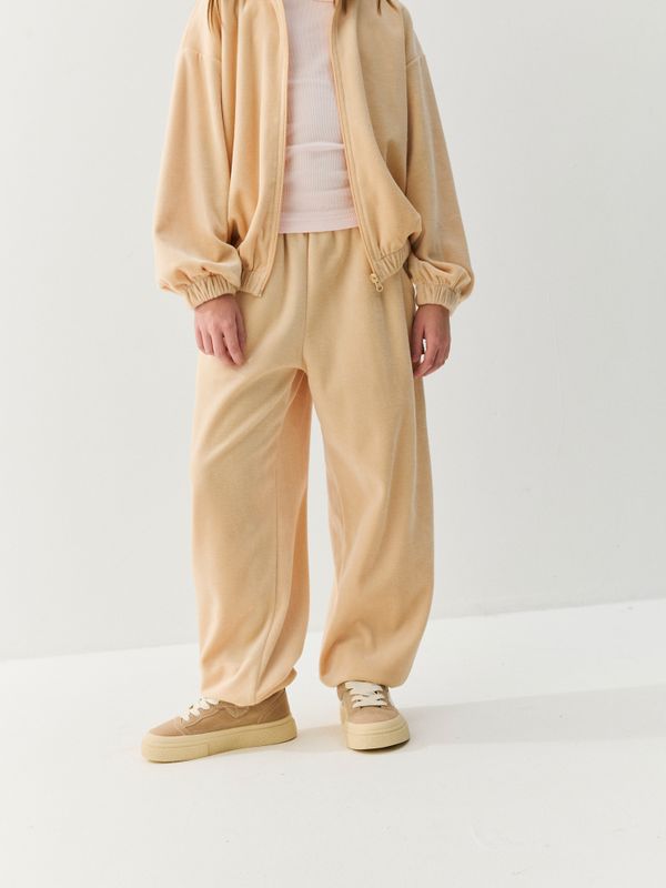 Джоггеры оверсайз велюровые 