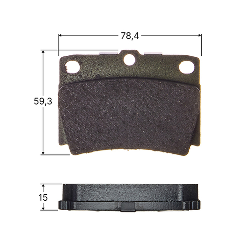 Колодки тормозные дисковые Avantech задние (противоскрипная пластина в компл.) AV448