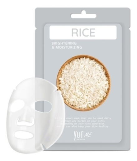 Маска для лица с экстрактом риса YU.R ME Rice Sheet Mask