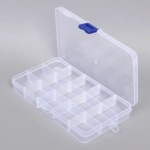 Органайзер для хранения мелочей, 15 ячеек «ИДЕЯДОМА», прозрачный, 17*10*2см (наклейка Селфи)✦