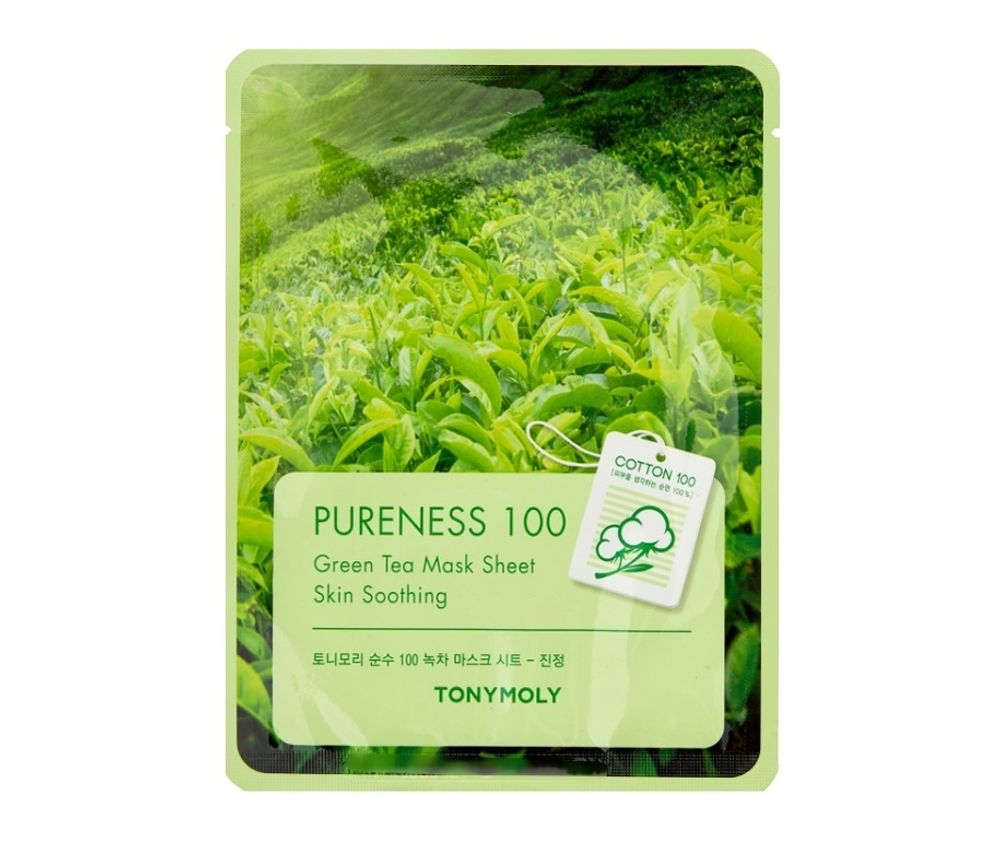 TONY MOLY тканевая маска Pureness 100 Green Tea 21 мл