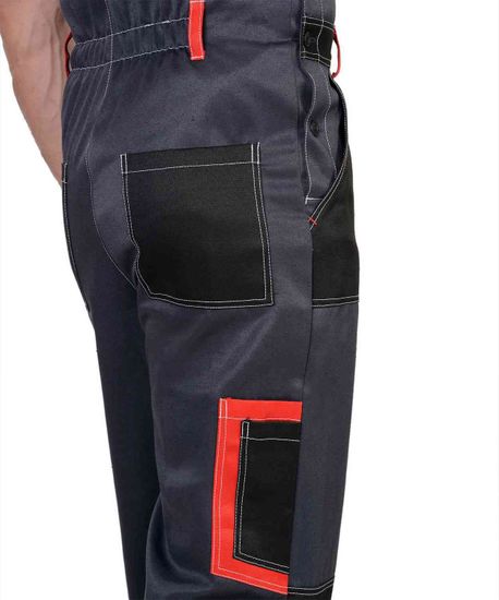 Костюм "Сириус-Полином" полукомбинезон (т.серый/черный/красный)