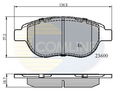 COMLINE - CBP01038-CML - Brake Pad Set, disc brake
