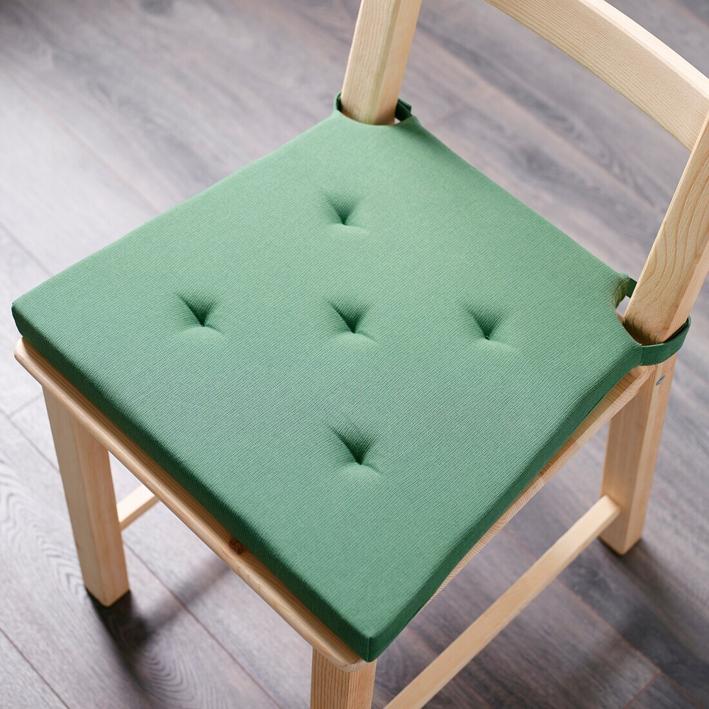 Подушка на стул JUSTINA, зелёный, 42*40*4 см