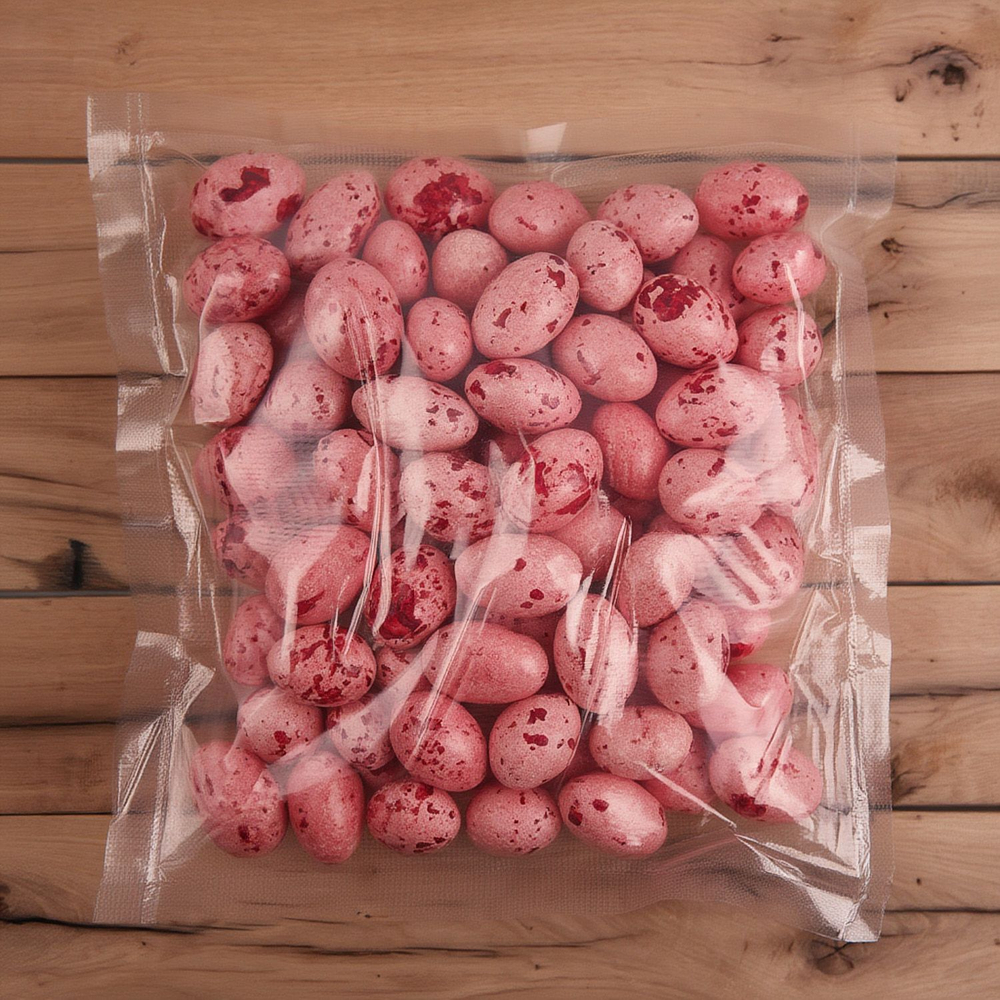 Драже шоколадное с миндалем «Яички розовые» 0,5 кг