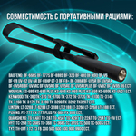 Усиленная универсальная (SMA-F)/ двухдиапазонная (VHF/UHF)/ складная (47)см антенна для раций Baofeng, Kenwood и других.