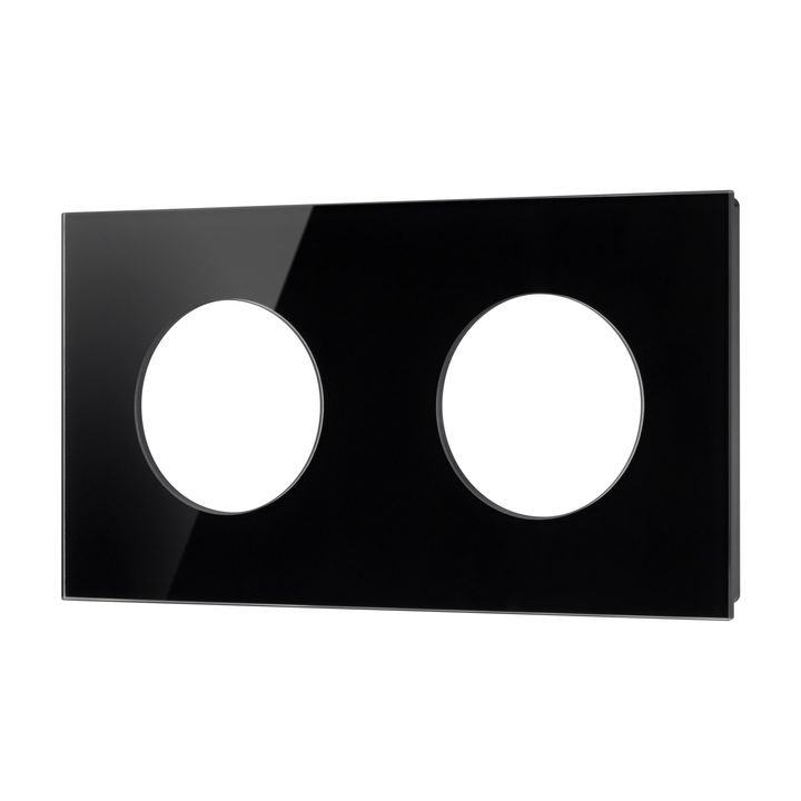 Рамка стеклянная FRM-GLARE-GC-2-BK Arlight 043836