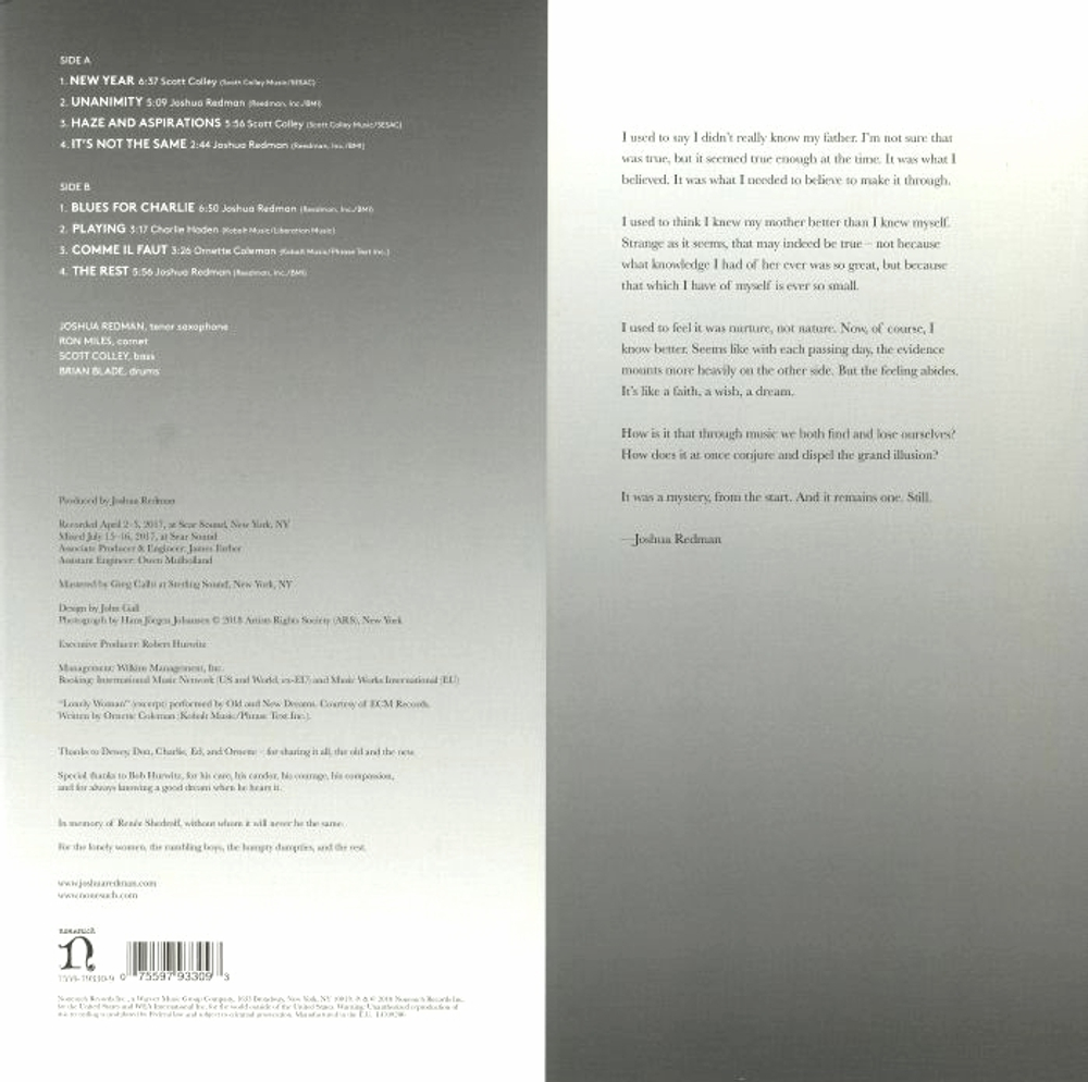 Joshua Redman, Ron Miles, Scott Colley, Brian Blade / Still Dreaming (LP)