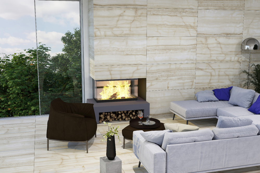 Керамогранит Грани Таганая GRS04-17 Бланш / blanch оникс золотистый, 1200х600 мм, матовая