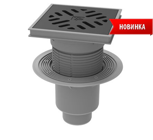 ТП-616 Трап уличный регулируемый с вертикальным выпуском Dn110/160