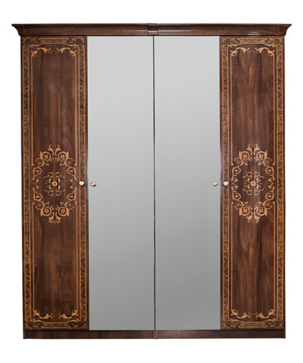 Патрисия (Эра) Шкаф четырехдверный (2+2) с зеркалом (караваджо)