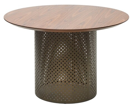 Стол М-City DISAUR Рафаэль (Rafael) 120 Орех 3001 МДФ, Бронза