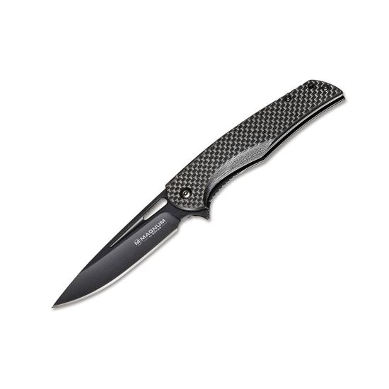 Складной нож Boker 01RY703 Black Carbon c клинком из стали 440A, рукоять карбон