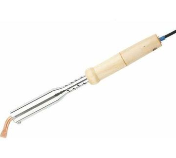 Паяльник электрика с ручкой из дерева SPARTA 100 Вт 913104