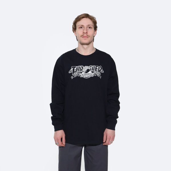 Лонгслив Thrasher Mag Banner L/S (black) артикул: - купить в магазине Дайс