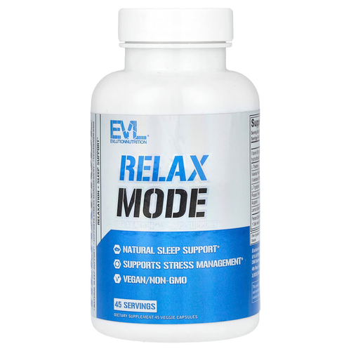 EVLution Nutrition, RelaxMode, 45 растительных капсул