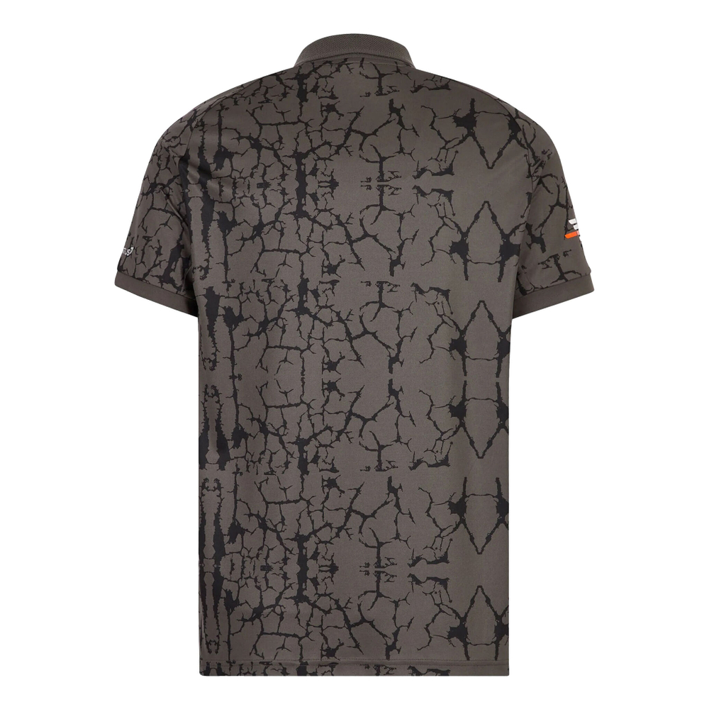 Мужское теннисное поло EA7 Polo Men - Anthracite, Orange