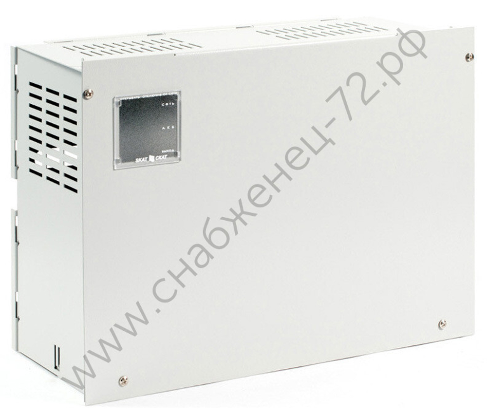 СКАТ-1200И7 исп. 5000 (СКАТ ИБП-12/5-2x40) источник питания 12В, 5А, корпус под