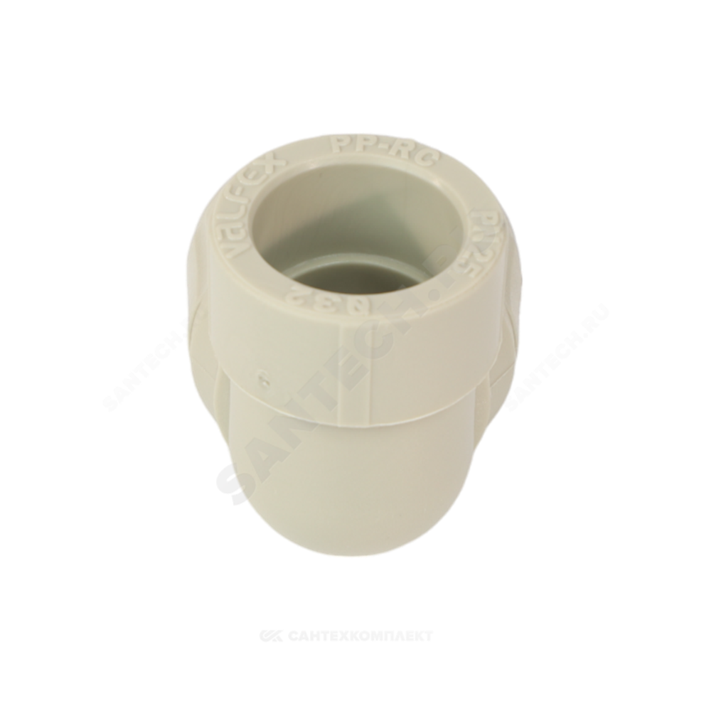 Угольник PP-R комбинированный серый Дн 32х1" ВР VALFEX 10125032Г