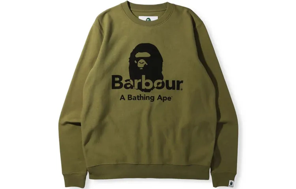 A Bathing Ape X Barbour Crewneck