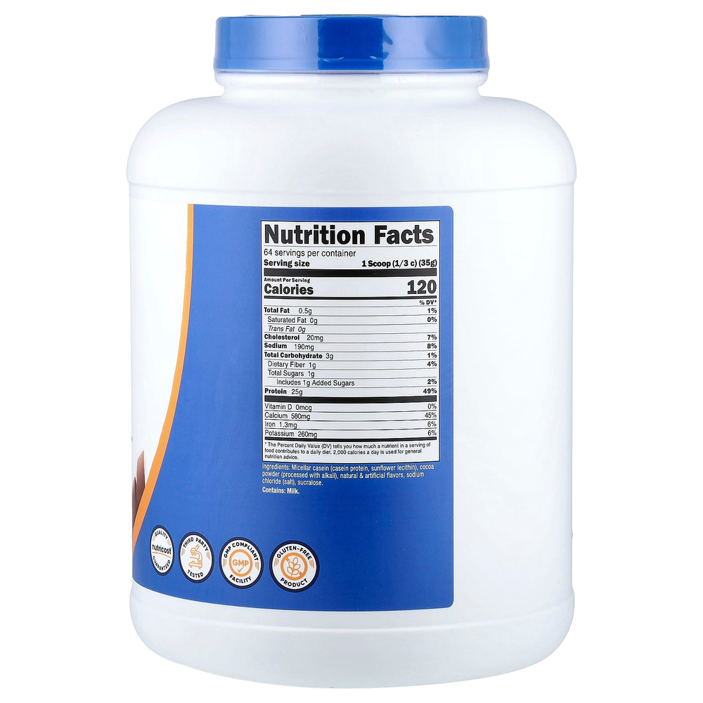Nutricost, казеиновый протеин, со вкусом шоколада, 2268 г (5 фунтов)