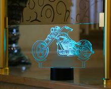 Ночник детский 3D Светильник Чоппер (мотоцикл)
